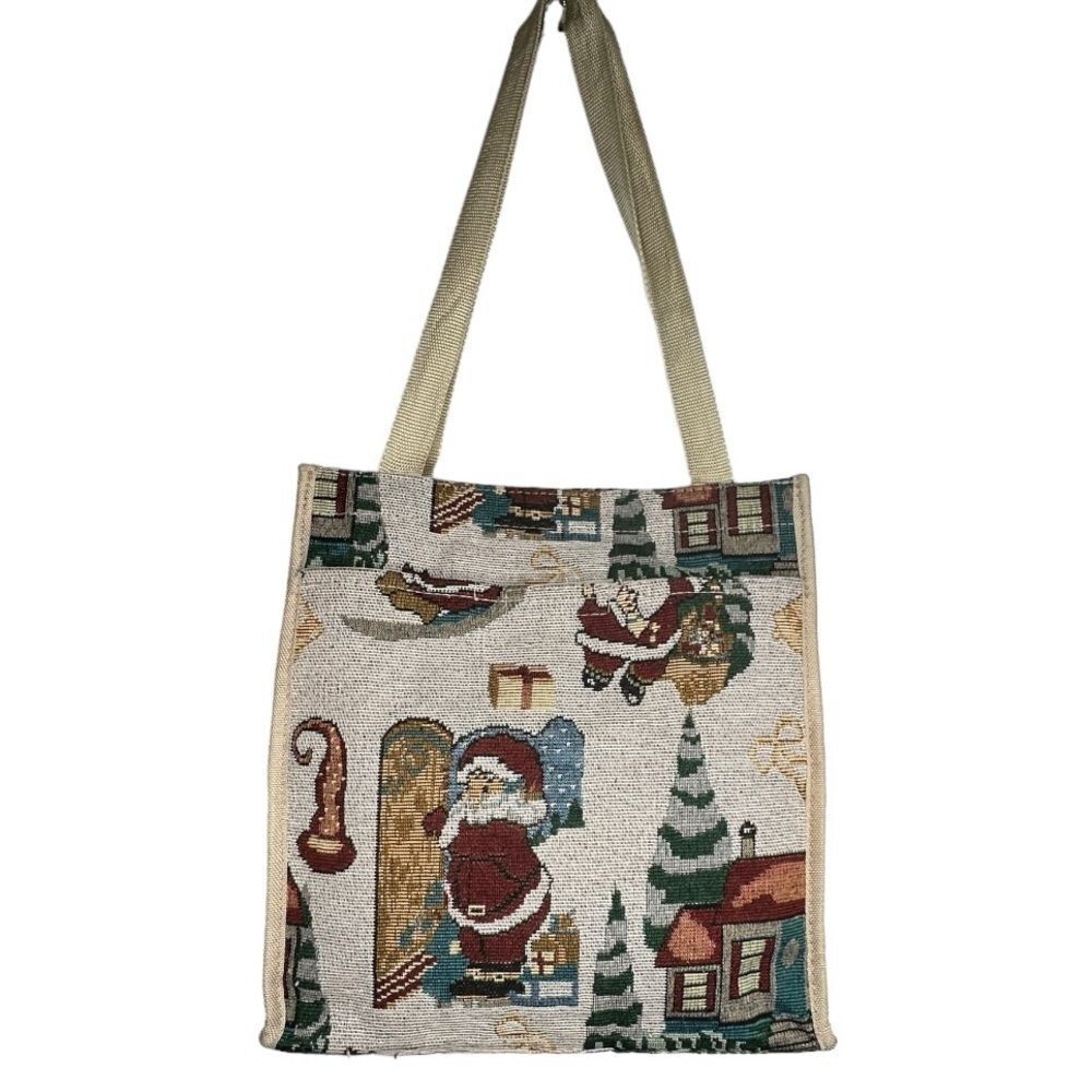 Vintage Christmas Santa‎ Bag